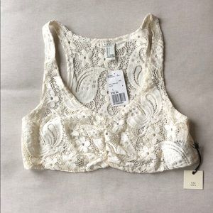 NWT Lace Crop Top